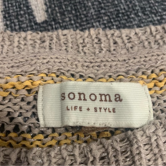 Cotton blend Sonoma striped sweater. - Picture 2 of 4